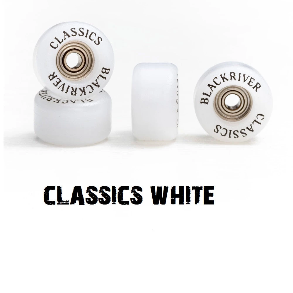 Blackriver Classics Fingerboard Wheels - White Fingerboards 1 Blackriver Classics Fingerboard Wheels - White Fingerboards