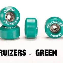 Blackriver Cruizers Fingerboard Wheels - Green Fingerboards