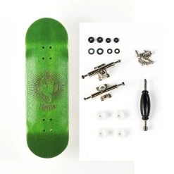Bollie Fingerboards Bollie Fingerboard Complete Sets (unassembled) Mini Logo - Green