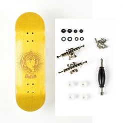 Bollie Fingerboards Bollie Fingerboard Complete Sets (unassembled) Mini Logo - Yellow