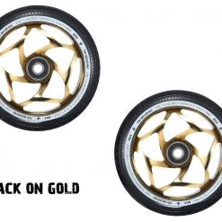 Envy Scooters Envy Tri-bearing Scooter Wheels - Black On Gold