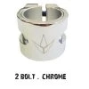 Envy Scooters 2-Bolt Double Scooter Clamps - Chrome