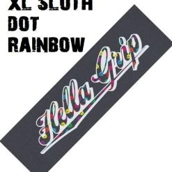 Grip Tape Hella Grip Scooter Skate Griptape - XL Sloth Dot Rainbow