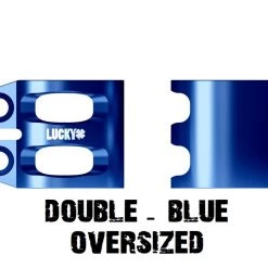 Lucky Scooters Double Dub Scooter Clamps - Oversized Blue