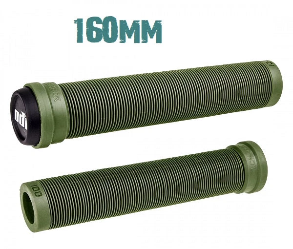 ODI SLX Scooter And Bmx Grips 160mm - Olive Green 1 ODI SLX Scooter And Bmx Grips 160mm - Olive Green