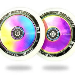 Root Industries AIR Pro Scooter Wheels 110mm - White On Rocket Fuel