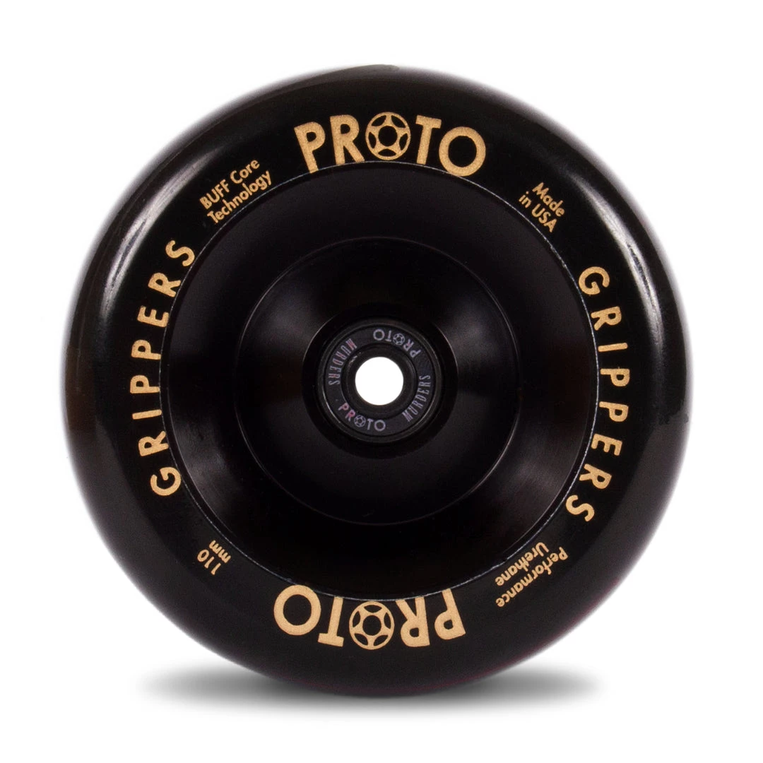 Proto Scooters Proto Grippers Full Core Scooter Wheels 110mm - Black 2 Proto Scooters Proto Grippers Full Core Scooter Wheels 110mm - Black
