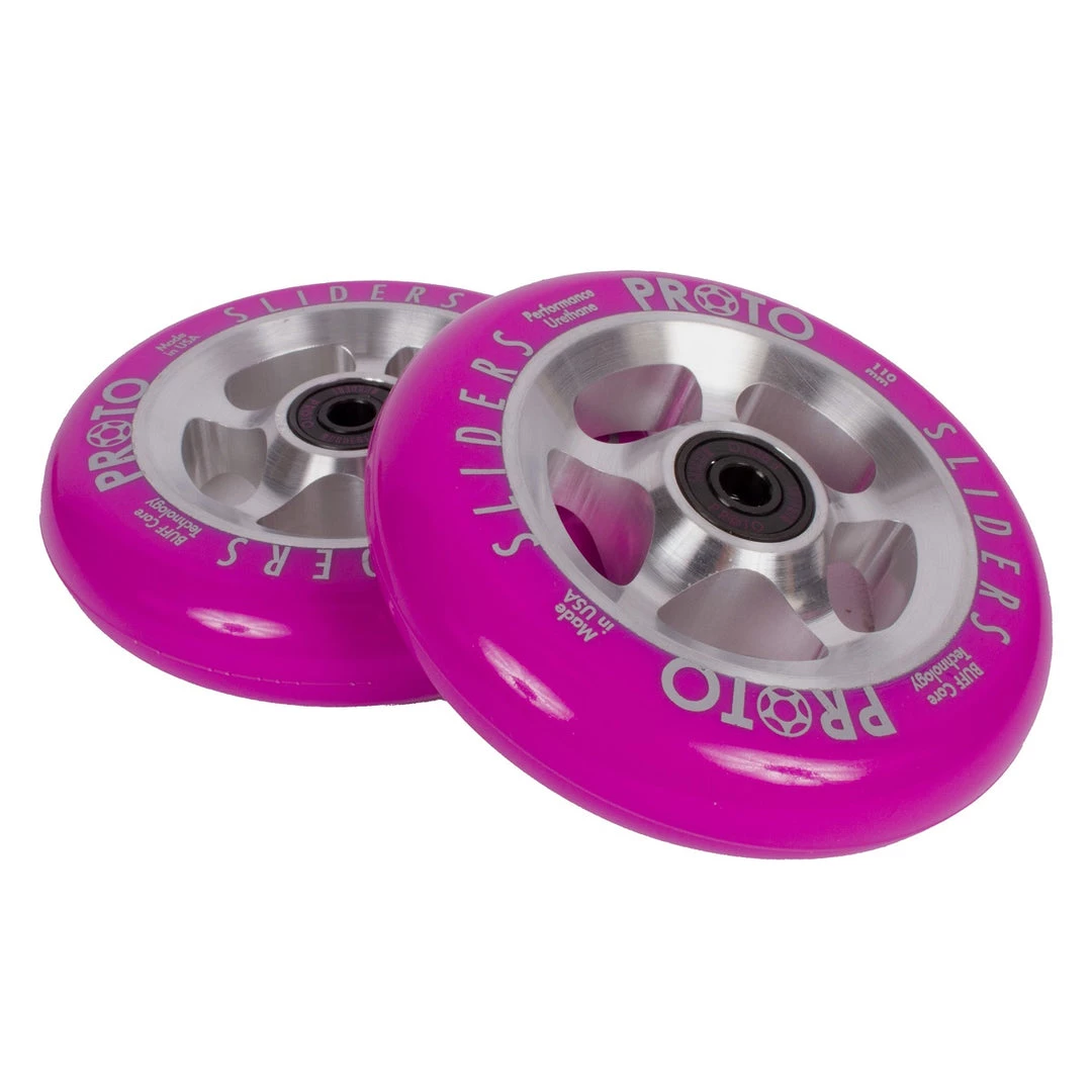 Proto Scooters Sliders Pro Scooter Wheels - StarBright Neon Purple 1 Proto Scooters Sliders Pro Scooter Wheels - StarBright Neon Purple