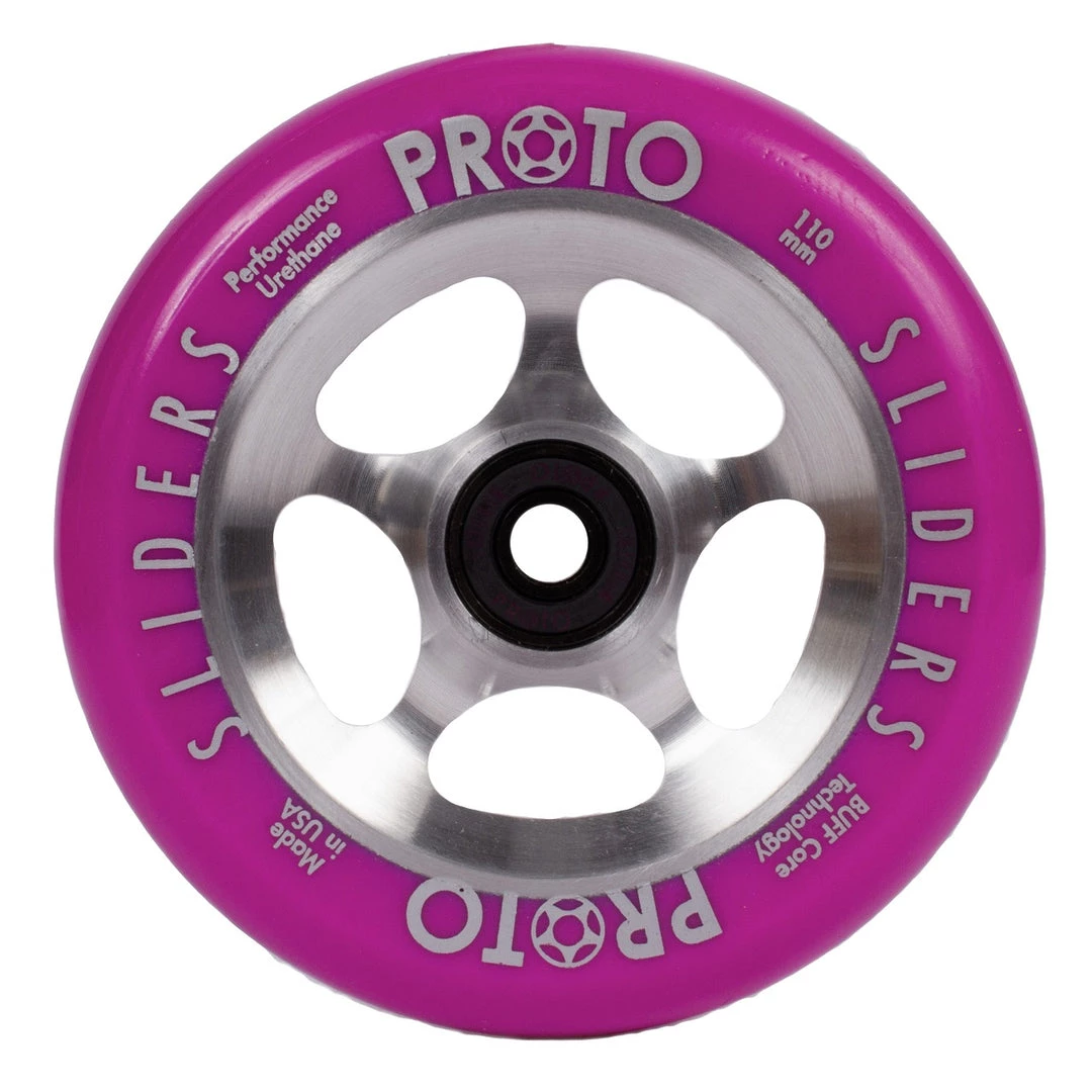 Proto Scooters Sliders Pro Scooter Wheels - StarBright Neon Purple 2 Proto Scooters Sliders Pro Scooter Wheels - StarBright Neon Purple