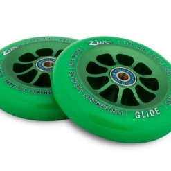 River Wheel Co Glides Scooter Wheels 24x110 - Emerald Green