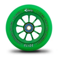 River Wheel Co Glides Scooter Wheels 24x110 - Emerald Green