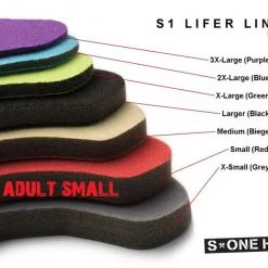 S1 One Lifer Scooter Helmet Replacement Pads - Adult Small (red) Helmets