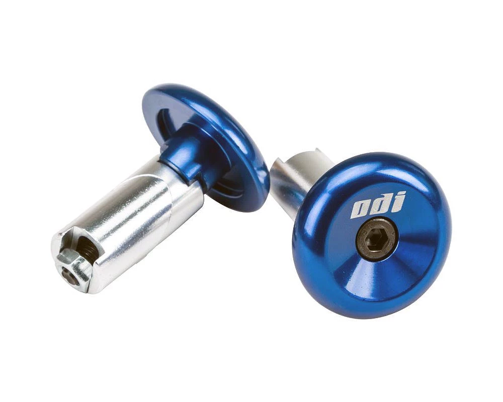 Scooter Bar Ends ODI Aluminum Bar End - Blue 1 Scooter Bar Ends ODI Aluminum Bar End - Blue