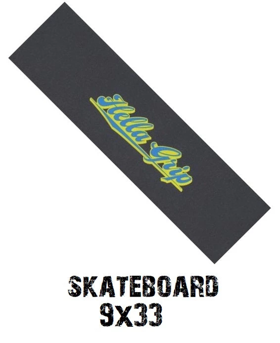 Hella Grip Skateboard Griptape - Classic Blue And Yellow 1 Hella Grip Skateboard Griptape - Classic Blue And Yellow