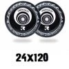 Root Industries Undialed AIR Pro Scooter Wheels 24x120mm - Black White