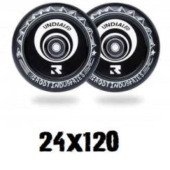 Root Industries Undialed AIR Pro Scooter Wheels 24x120mm - Black White