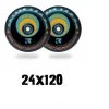 Root Industries Undialed AIR Pro Scooter Wheels 24x120mm - Orange Teal